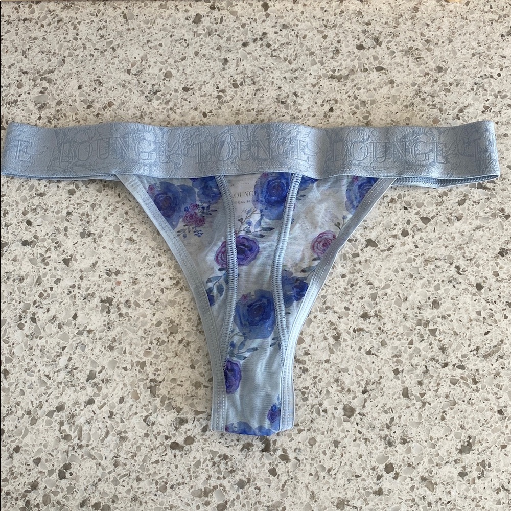 Lounge Underwear Floral thong mesh